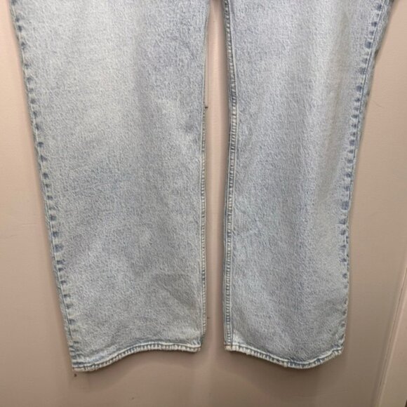 Abercrombie Fitch Curve Love Criss Cross 90s Relaxed Jean High Rise Size 24 - Picture 5 of 16
